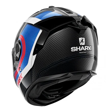 CASCO SHARK SPARTAN GT CARBON TRACKER CARBONO / AZUL / ROJO