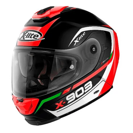 HELM X-LITE X-903 KAVALLCADE N-COM SCHWARZ / ROT