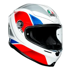 HELM AGV K6 HYPHEN WEISS / ROT / BLAU