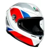 HELM AGV K6 HYPHEN WEISS / ROT / BLAU