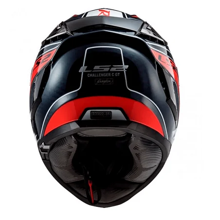 HELM LS2 FF327 HERAUSFORDERUNG CARBON-GITTER BLAU / ROT