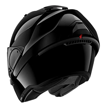 CASCO SHARK EVO-ES BLANK NEGRO BRILLO
