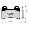 Pastillas de freno ZCOO B002 EXC (ENDURANCE)