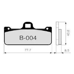 Bremsbeläge ZCOO B004 EXC (ENDURANCE)