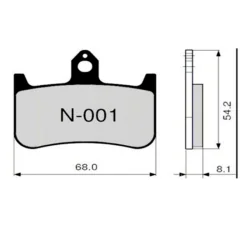 Bremsbeläge ZCOO N001 EXC (ENDURANCE)
