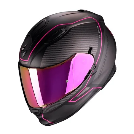 CASCO SCORPION EXO-510 MARCO DE AIRE MATE NEGRO / ROSADO