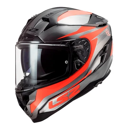 CASCO LS2 FF327 DESAFÍO JEANS CANNON / NARANJA FUOR