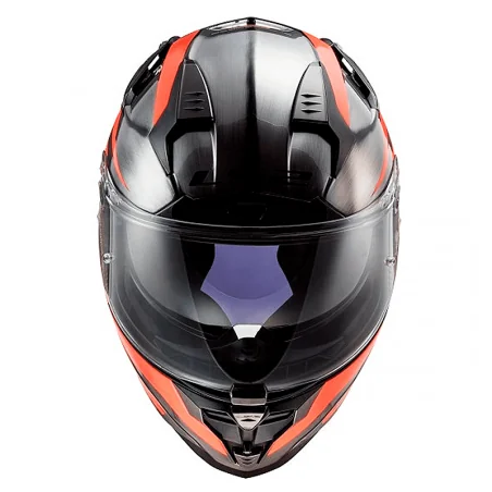CASCO LS2 FF327 DESAFÍO JEANS CANNON / NARANJA FUOR