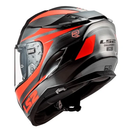 CASCO LS2 FF327 DESAFÍO JEANS CANNON / NARANJA FUOR