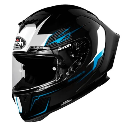 HELM AIROH GP550 S VENOMO SCHWARZ GLÄNZEND