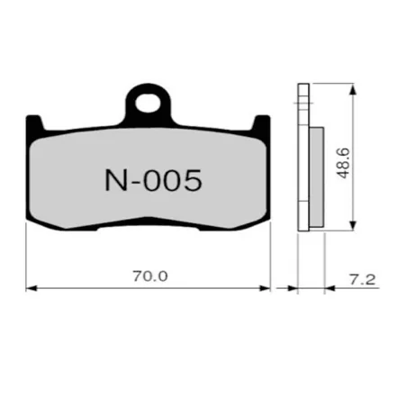 Bremsbeläge ZCOO N005 EXC (ENDURANCE)