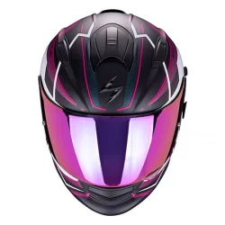 CASCO SCORPION EXO-510 AIR BALT MATE NEGRO / BLANCO / ROSADO 2