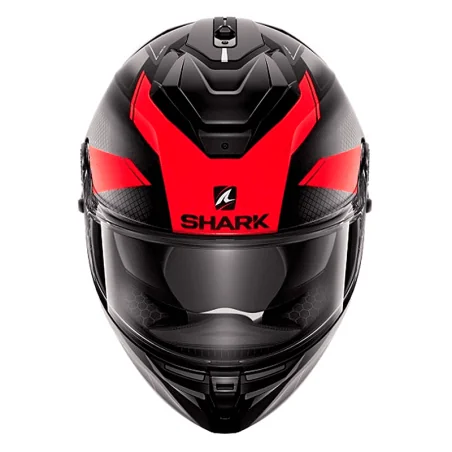 CASCO SHARK SPARTAN GT ELGEN MATE NEGRO / ANTRACITA / ROJO