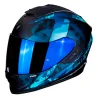 CASCO SCORPION EXO-1400 AIR SYLEX MATE NEGRO / AZUL