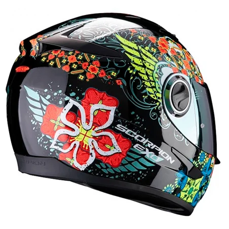 CASCO SCORPION EXO-490 DIVINA NEGRO / ROJO / AZUL