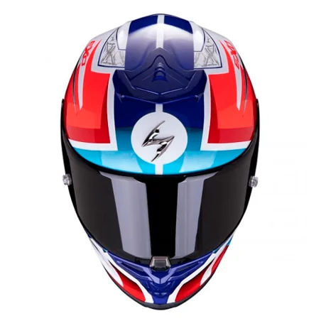 SCORPION EXO-R1 LUFT-STURZHELM WEISS / BLAU / ROT