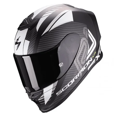 CASCO SCORPION EXO-R1 AIR HALLEY MATE NEGRO / BLANCO