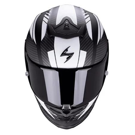 CASCO SCORPION EXO-R1 AIR HALLEY MATE NEGRO / BLANCO