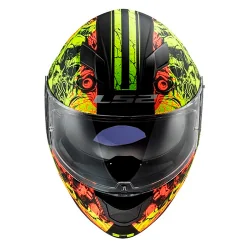 CASCO LS2 FF320 STREAM EVO THRONE MATE NEGRO / H-V AMARILLO 2