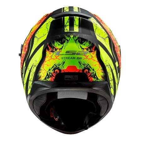 CASCO LS2 FF320 STREAM EVO THRONE MATE NEGRO / H-V AMARILLO