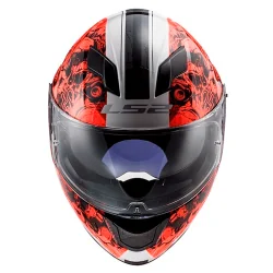 CASCO LS2 FF320 STREAM EVO THRONE BLANCO / NARANJA 2