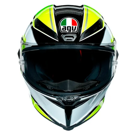 CASCO AGV CORSA R SUPERSPORT NEGRO / BLANCO / LIMA