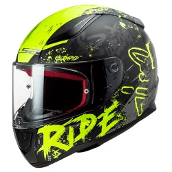 HELM LS2 FF353 SCHNELL NAUGHTY MATT SCHWARZ SCHWARZ H-V GELB