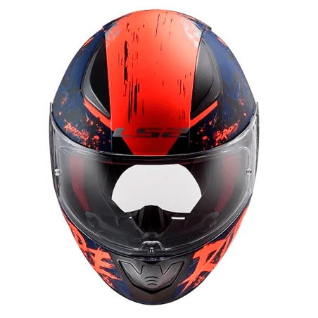 CASCO LS2 FF353 RAPID NAUGHTY AZUL MATE / NARANJA FLUOR