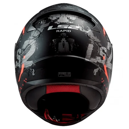 CASCO LS2 FF353 RAPID CIRCLE TITANIO MATE NARANJA FLUOR