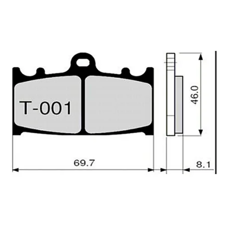 Bremsbeläge ZCOO T001 EXC (ENDURANCE)