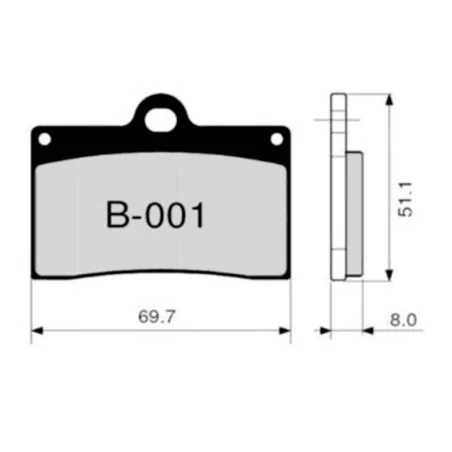 Pastillas de freno ZCOO B001 EX (RACE)