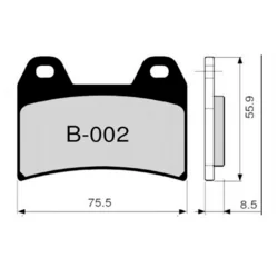Pastillas de freno ZCOO B002 EX (RACE)