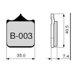 Pastillas de freno ZCOO B003 EX (RACE)