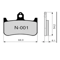 Bremsbeläge ZCOO N001 EX (RACE)