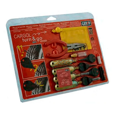 Micro kit de reparación antipinchazos para moto y coche