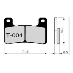 Pastillas de freno ZCOO T004 EX (RACE)