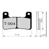 Pastillas de freno ZCOO T004 EX (RACE)