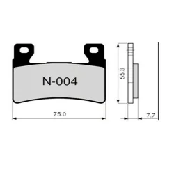 Bremsbeläge ZCOO N004 EXC (ENDURANCE)