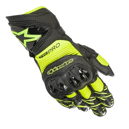 GUANTES ALPINESTARS GP PRO R3 NEGRO / AMARILLO FLUO