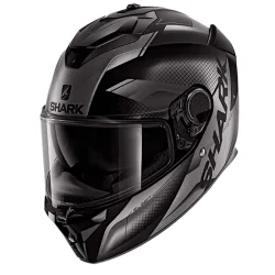CASCO SHARK SPARTAN GT ELGEN MATE NEGRO / ANTRACITA / ANTRACITA