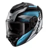 CASCO SHARK SPARTAN GT ELGEN MATE NEGRO / PLATA / PLATA