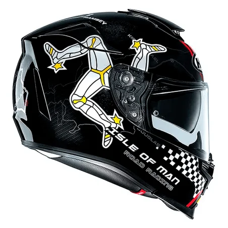 CASCO HJC RPHA 70 ISLE OF MAN MC-1
