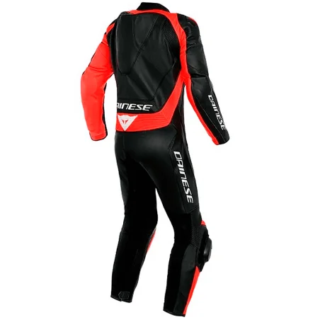 MONO DAINESE ASSEN 2 PROFESIONAL ESTIVA NEGRO / NEGRO / FLUO-ROJO