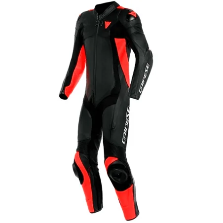 MONO DAINESE ASSEN 2 PROFESIONAL ESTIVA NEGRO / NEGRO / FLUO-ROJO