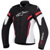 CHAQUETA ALPINESTARS STELLA T-GP PLUS R V2 SEÑORA NEGRO / BLANCO / ROJO