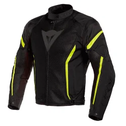 CHAQUETA DAINESE AIR CRONO 2 TEX NEGRO / FLUO-AMARILLO