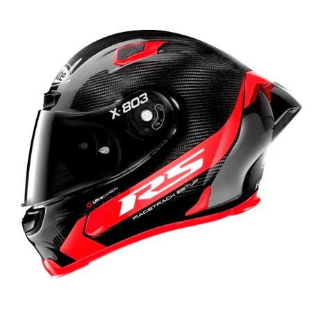 CASCO X-LITE X-803 RS ULTRA CARBON HOT LAP NEGRO / ROJO