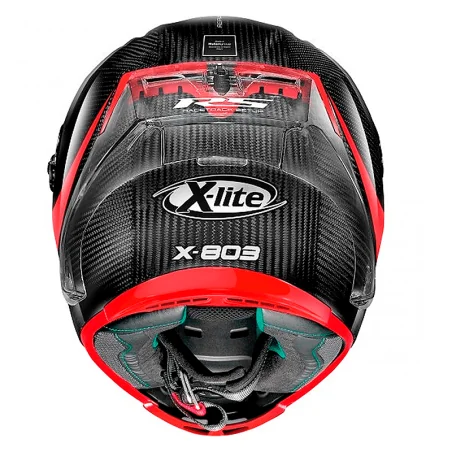 CASCO X-LITE X-803 RS ULTRA CARBON HOT LAP NEGRO / ROJO