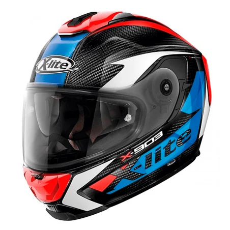 HELM X-LITE X-903 ULTRA CARBON NOBILES N-COM BLAU / ROT