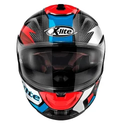 HELM X-LITE X-903 ULTRA CARBON NOBILES N-COM BLAU / ROT 2